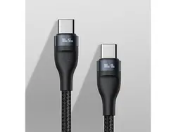 کابل دو سر فست شارژ یک و نیم متری بیسوس Baseus Flash Series 2in1 Fast Charging Cable Type-C to C+C 100 W 1.5m CA1T2-C01