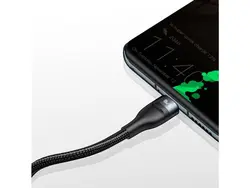 کابل دو سر فست شارژ یک و نیم متری بیسوس Baseus Flash Series 2in1 Fast Charging Cable Type-C to C+C 100 W 1.5m CA1T2-C01