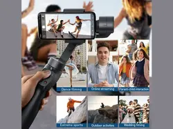 مونوپاد گیمبال و استابلایزر دوربین بیسوس Baseus Handheld Gimbal Stabilizer Control Smartphone SUYT-0G