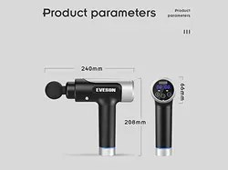 ماساژور شارژی تفنگی برند اوسان Eveson Massage Gun,Portable Handheld Electric Body Massager - فروشگاه رایابای