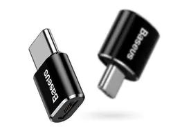 مبدل TYPE-C به میکرو یو اس بی بیسوس Baseus Mini USB to Type-C adapter