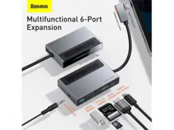 هاب چندکاره تایپ سی بیسوس Baseus Magic Multifunctional Type-C HubCAHUB-DA0G