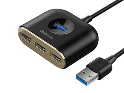 هاب شارژ چهار پورت بیسوس Baseus Square round 4 in 1 USB HUB Adapter
