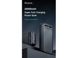 پاوربانک 22.5 وات ظرفیت 20000 مک دودو مدل Mcdodo MC-389 22.5W PD Power Power Bank Digital Display 20000mah
