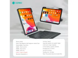 کیف کیبورد مگنتی کوتتسی آیپد 11 اینچ COTEETCI MAGNET KEYBOARD FOR IPAD 11 inch