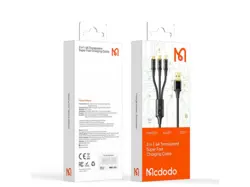 کابل شارژ سه سر 65 وات مک دودو MCDODO 3 IN 1 6A SUPER FAST CHARGING CA-3330