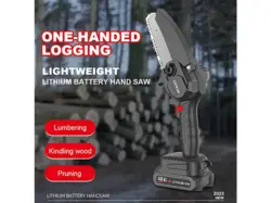 اره شارژی کوچک 300 وات الکتریک ساو  mini camp chainsaw electric saw 300w