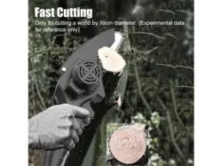 اره شارژی کوچک 300 وات الکتریک ساو  mini camp chainsaw electric saw 300w