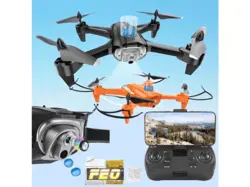 کوادکوپتر و پهباد دوربین دار دارای قابلیت شلیک گلوله آبی FEO H9W Waterball shooter+ camera mini pro drone