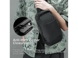 کوله تک بند رمزدار آپونیو AOPINYOU Shoulder Backpack Shell USB AP-37