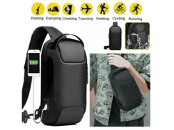 کوله تک بند رمزدار آپونیو AOPINYOU Shoulder Backpack Shell USB AP-37