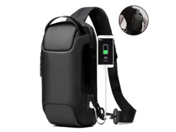 کوله تک بند رمزدار آپونیو AOPINYOU Shoulder Backpack Shell USB AP-37