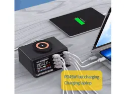 هاب شارژر 8 پورت و شارژر وایرلس 110 وات پرودو Porodo Multi-Functional Magsafe Fast Charger PD-MFMGFC