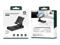 پاوربانک و پایه نگهدارنده تاشو موبایل 10000میلی آمپر اهم گرین‌لاین power bank and foldable mobile stand 10000mAh GREENLION - فروشگاه رایابای