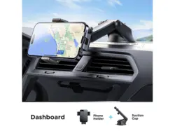 هولدر و شارژر وایرلس جویرومJR-ZS219 Three-axis electric wireless charging car holder