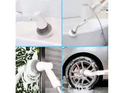فرچه و برس برقی دسته بلند جیساپ تمیز کننده تمام سطوح   Electric Spin Scrubber Cordless Cleaning jesopb