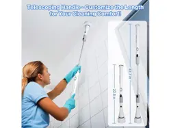 فرچه و برس برقی دسته بلند جیساپ تمیز کننده تمام سطوح   Electric Spin Scrubber Cordless Cleaning jesopb