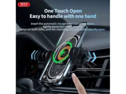 هولدر و شارژر وایرلس موبایل داخل خودرو ایکس او XO WX038 2in1 Wireless fast charger 15W dashboard