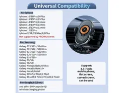 هولدر و شارژر وایرلس موبایل داخل خودرو ایکس او XO WX038 2in1 Wireless fast charger 15W dashboard