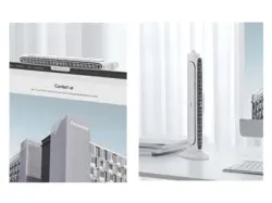 پنکه رومیزی روی مانیتور بیسوس BASEUS ACQS000002 Refreshing Monitor Clip-On & Stand-Up Fan