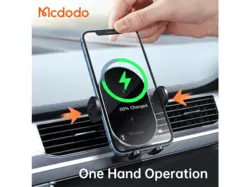 هولدر و شارژر وایرلس مکدودو MCDODO CH-1600 ZN Series Dual Coil Wireless Charger Car Amount