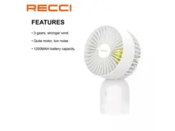 پنکه رومیزی رسی recci desktop angel