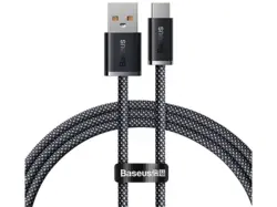 کابل شارژ سوپر فست 100 وات تایپ‌ سی 1 متری بیسوس Baseus Dynamic Series Fast Charging Data Cable USB to Type-C 100W CALD000602