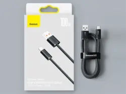 کابل شارژ سوپر فست 100 وات تایپ‌ سی 1 متری بیسوس Baseus Dynamic Series Fast Charging Data Cable USB to Type-C 100W CALD000602