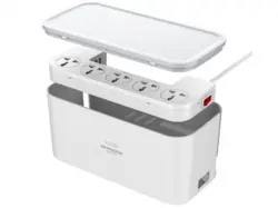 چند راهی برق و نظم دهنده الدنیو دارای 5 سوکت و 3 یواس‌بی  LDNIO Management Power Strip Box SC5309