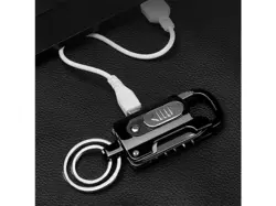 فندک شارژی و جاکلیدی چندکاره Multi-function keychain rechargeable Electronic Lighter - فروشگاه رایابای