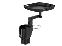 هولدر ، جا لیوانی و نگهدارنده غذا مخصوص خودرو car cup holder with a food tray and attachable cup holder tray - فروشگاه رایابای