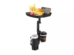 هولدر ، جا لیوانی و نگهدارنده غذا مخصوص خودرو car cup holder with a food tray and attachable cup holder tray - فروشگاه رایابای