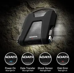 هارددیسک اکسترنال ای دیتا مدلADATA DashDrive Durable HD680 ظرفیت 1 ترابایت