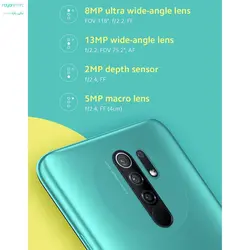 گوشی موبایل شیائومی مدل Redmi 9 دو سیم‌ کارت ظرفیت 64 گیگابایت رم 4 گیگابایت - فروشگاه اینترنتی رایان‌مارت