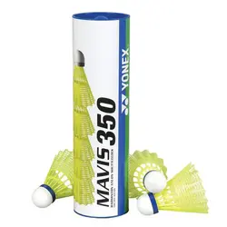 توپ بدمینتون یونکس مدل Mavis 350 Speed بسته 6 عددی