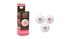 توپ پینگ پنگ باترفلای مدل 3 ستاره بسته بندی 3 عددی