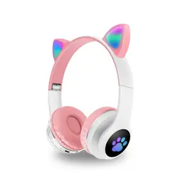 هدفون بلوتوثی گربه ای مدل headphone cat vzv-24m 23M