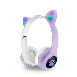 هدفون بلوتوثی گربه ای مدل headphone cat vzv-24m 23M