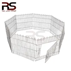 پارک محدود کننده سگ 8 ضلعی استیل