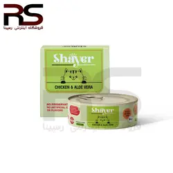کنسرو نچرال شایر مخصوص بچه گربه با طعم مرغ و الوئه ورا 90 گرم
