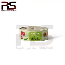 کنسرو نچرال شایر مخصوص بچه گربه با طعم مرغ و الوئه ورا 90 گرم