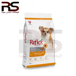 غذای خشک سگ بالغ نژاد کوچک رفلکس با طعم مرغ و برنج 3 کیلوگرم