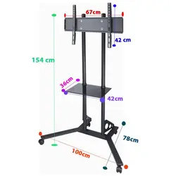 پایه ایستاده تلویزیون نمایشگاهی سایز 42 تا 75 اینچ