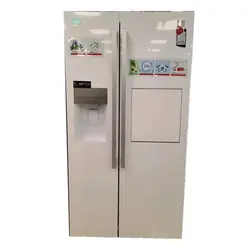 یخچال فریزر ساید بای ساید سفید دوو مدل D4S-2915MW | قیمت و خرید یخچال فریزر ساید