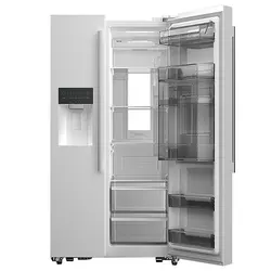 یخچال فریزر ساید بای ساید سفید دوو مدل D4S-2915MW | قیمت و خرید یخچال فریزر ساید