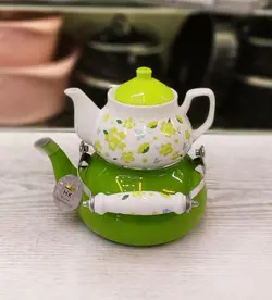 ست کتری و قوری هوم کینگ سبز