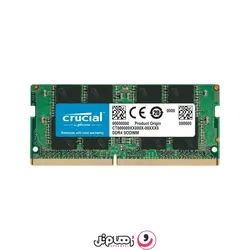 رم لپ تاپ DDR4 تک کاناله 3200 مگاهرتز CL22 کروشیال مدل CT8 ظرفیت 8 گیگابایت + گارانتی مادام العمر