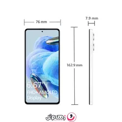 گوشی موبایل شیائومی Redmi Note 12 Pro 5G دو سیم کارت ظرفیت 256/8 گیگابایت