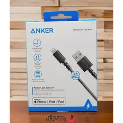 کابل تبدیل USB به لایتنینگ انکر مدل Anker PowerLine Select+ A8012 طول 0.9 متر