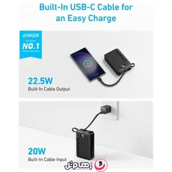 پاوربانک 20,000 میلی‌ آمپر 22.5 واتی انکر مدل Anker Power Bank A1647